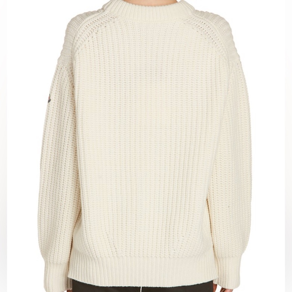 Moncler - Rib Wool Sweater Size Large - Picture 8 of 10